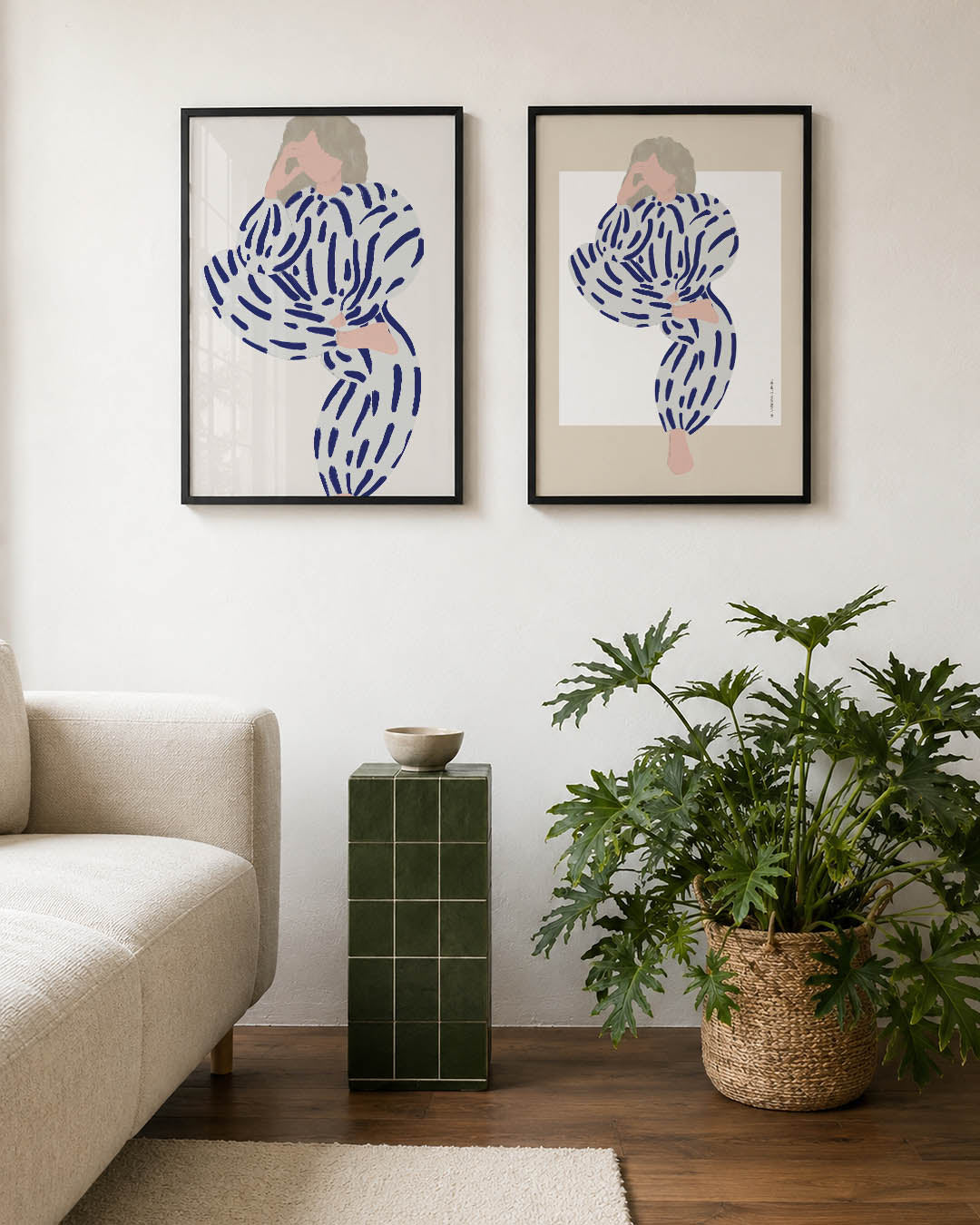 Gestreepte vormen Posterset