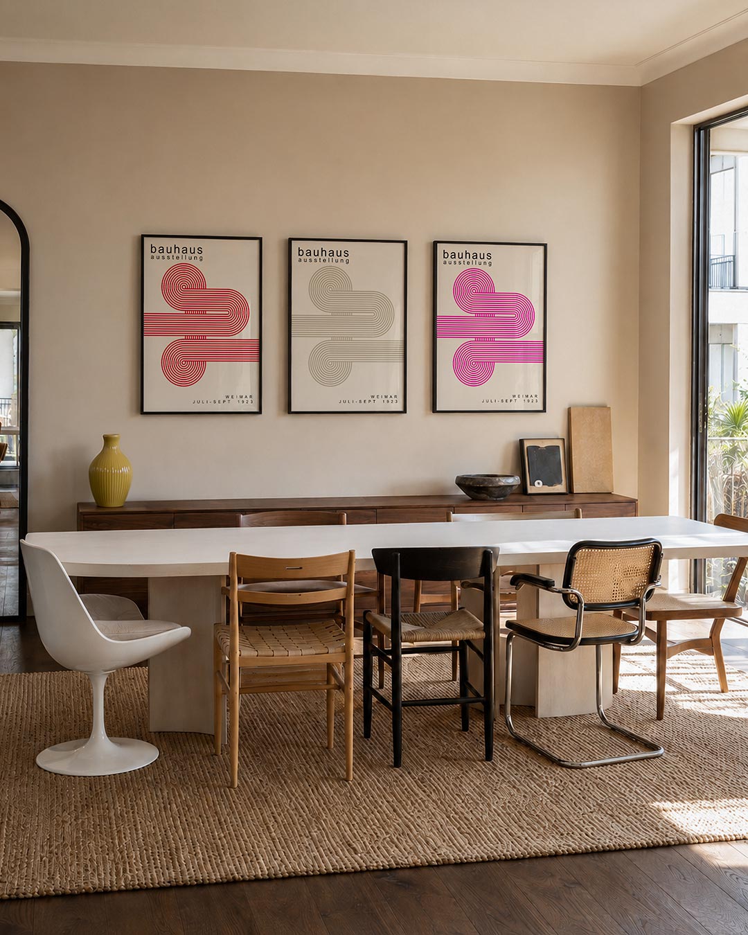 Ritmische lijnen Posterset