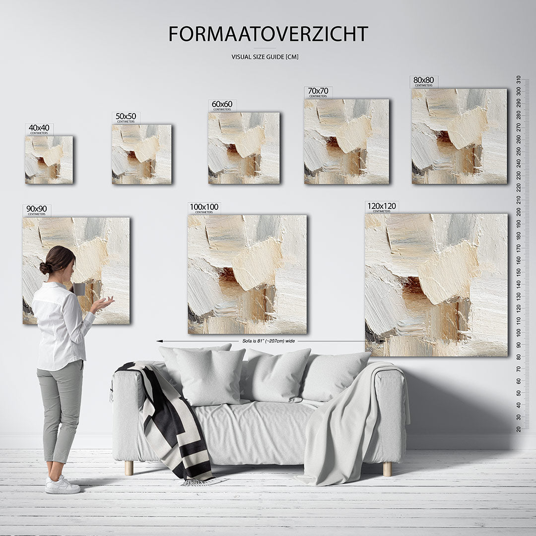 Gelaagde texturen Kunstwerk
