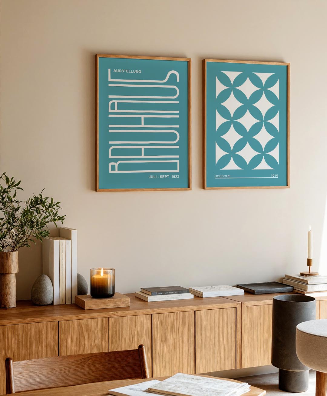 Lijnenspel en kleur Posterset