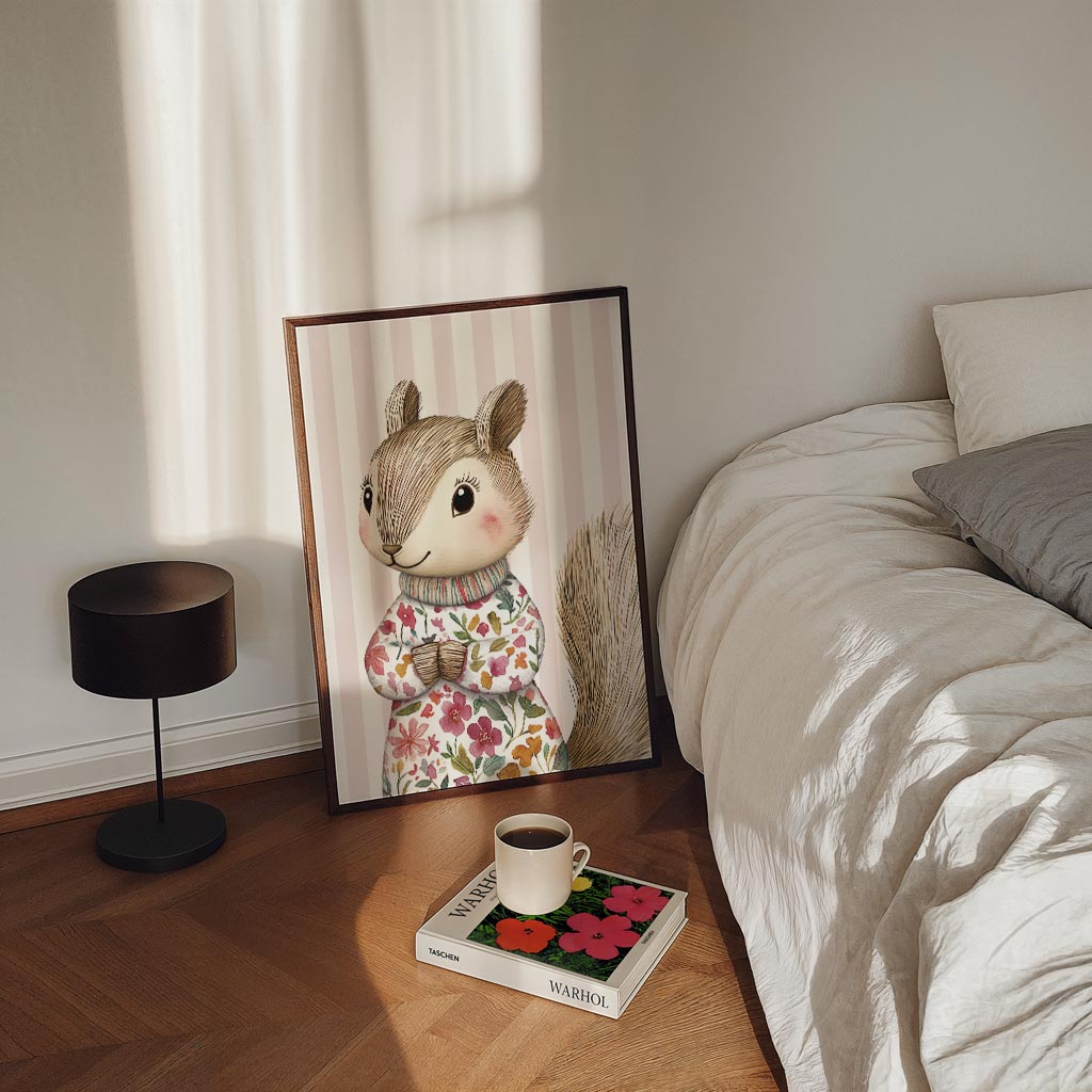 Schattige Eekhoorn Poster-WallArtistic