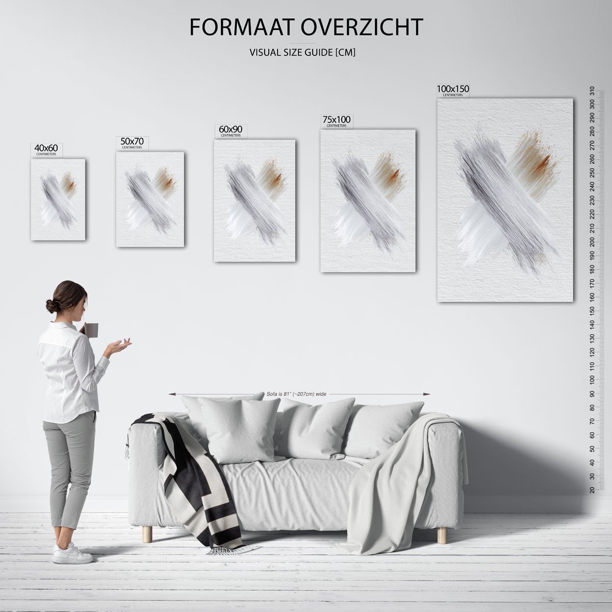 Abstracte Kunstwerk