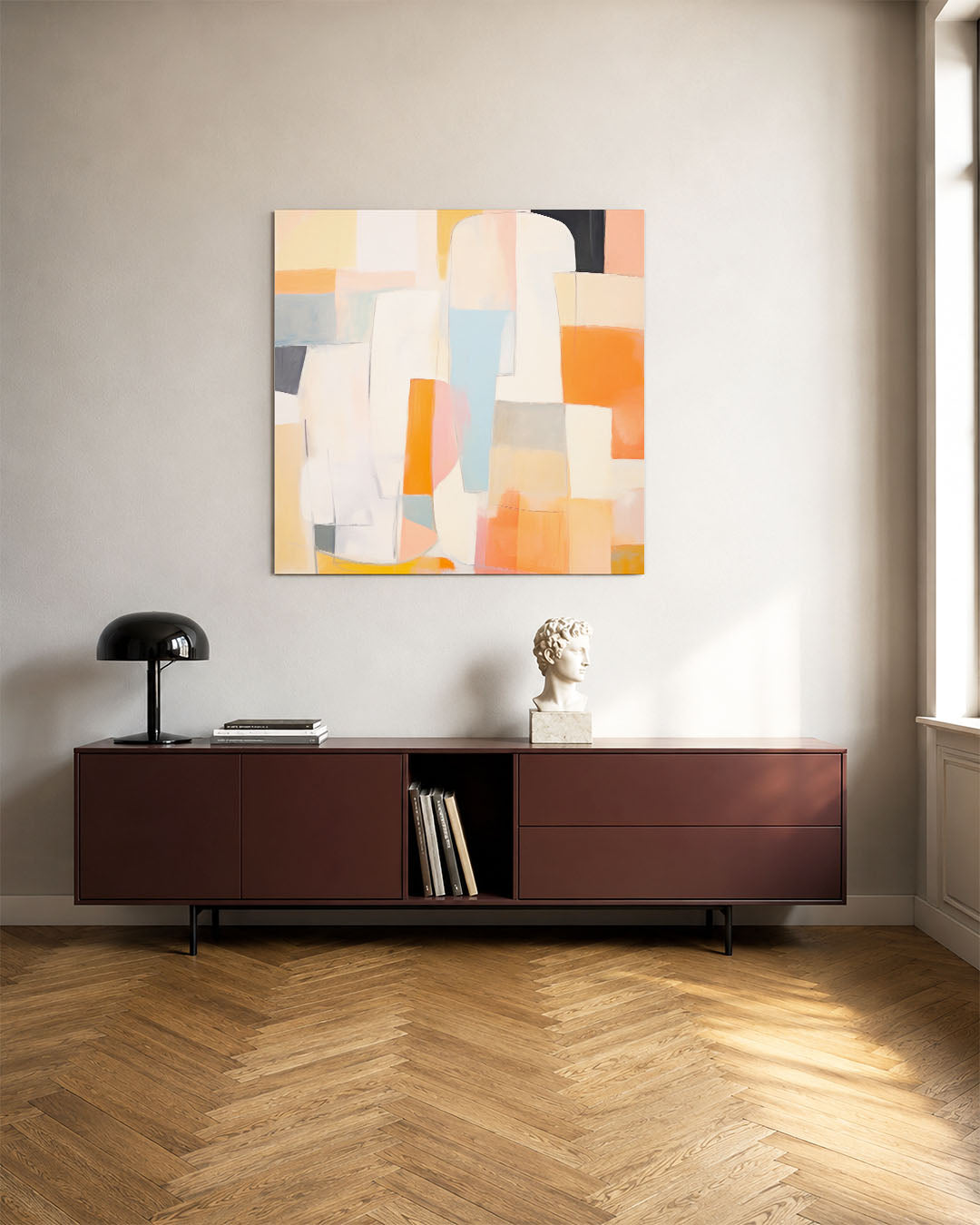 Kleurrijke vormen Kunstwerk