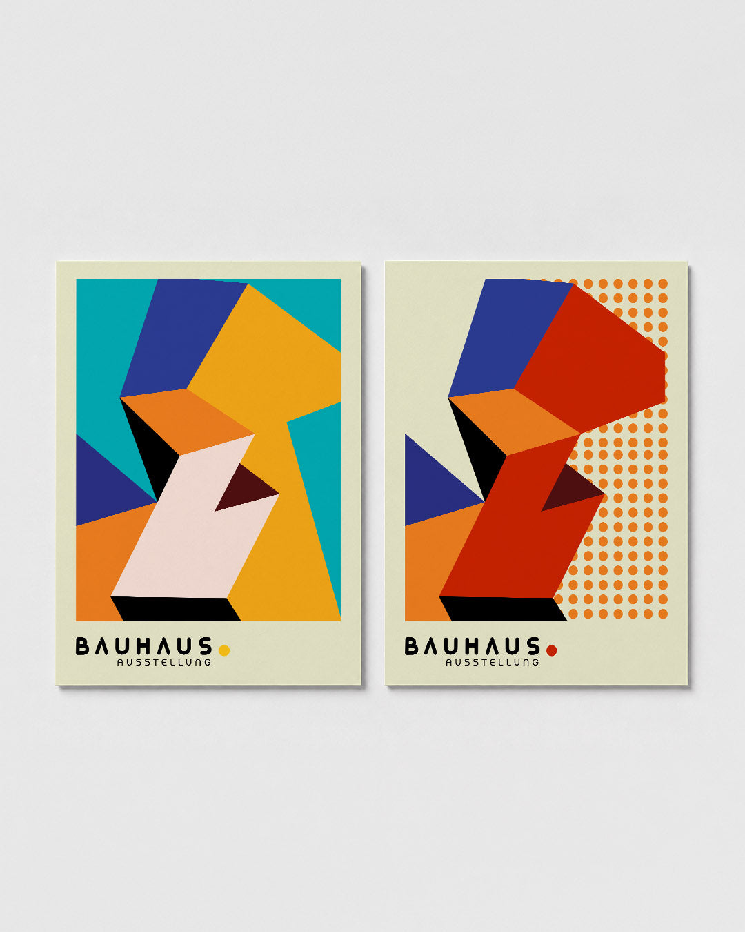 Vormen en kleurvlakken Posterset