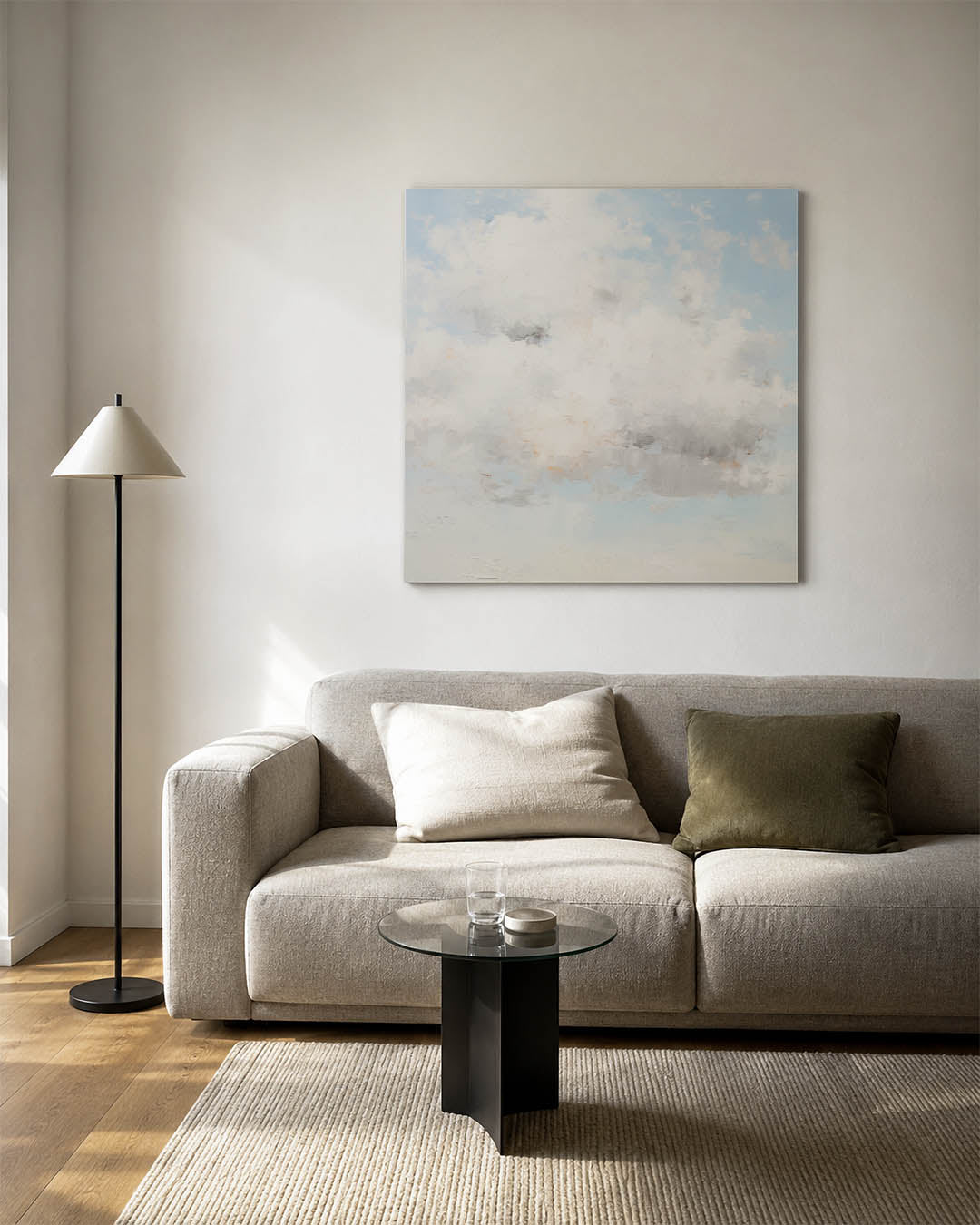 Wolkenlucht compositie Kunstwerk