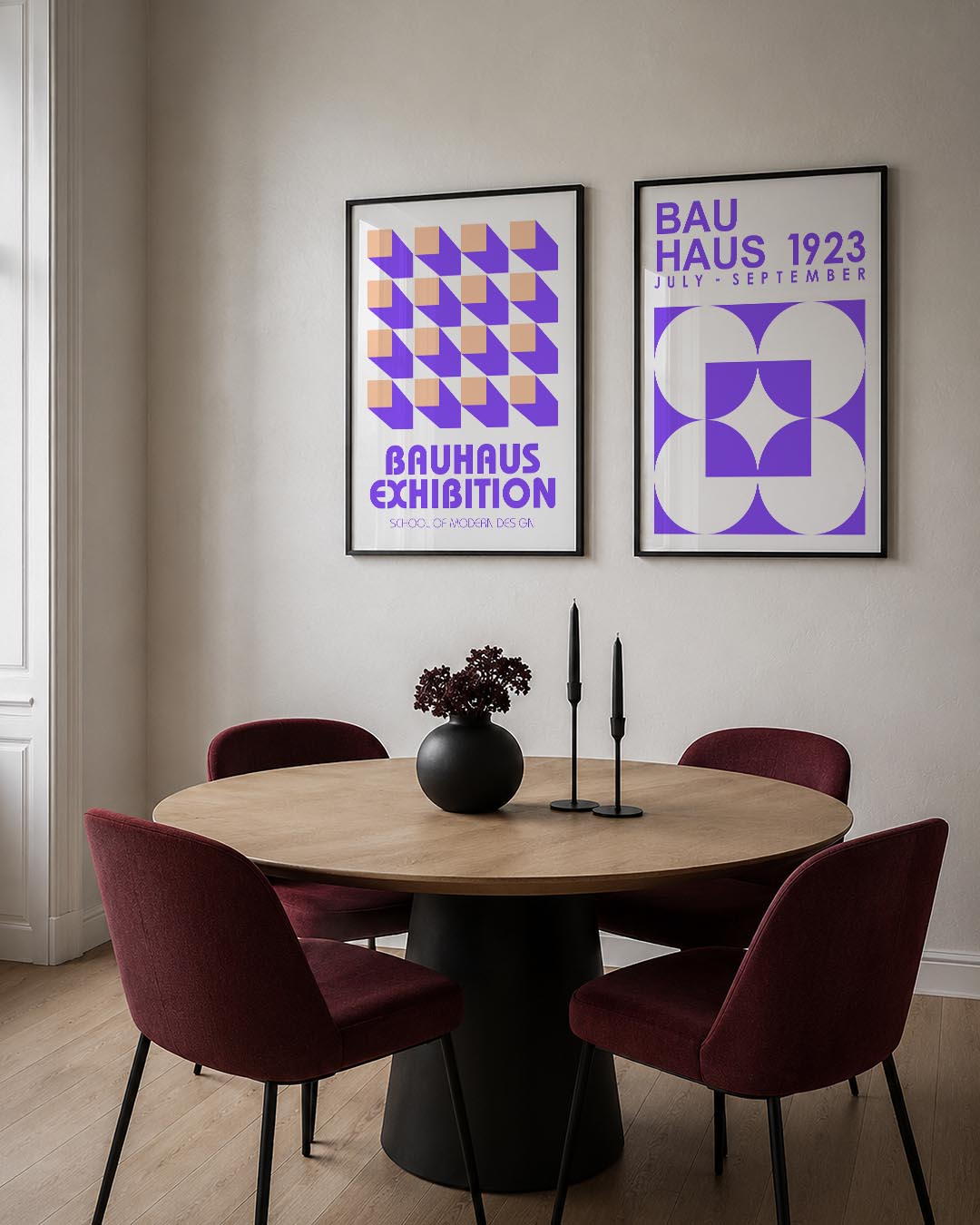 Vorm en schaduw Posterset