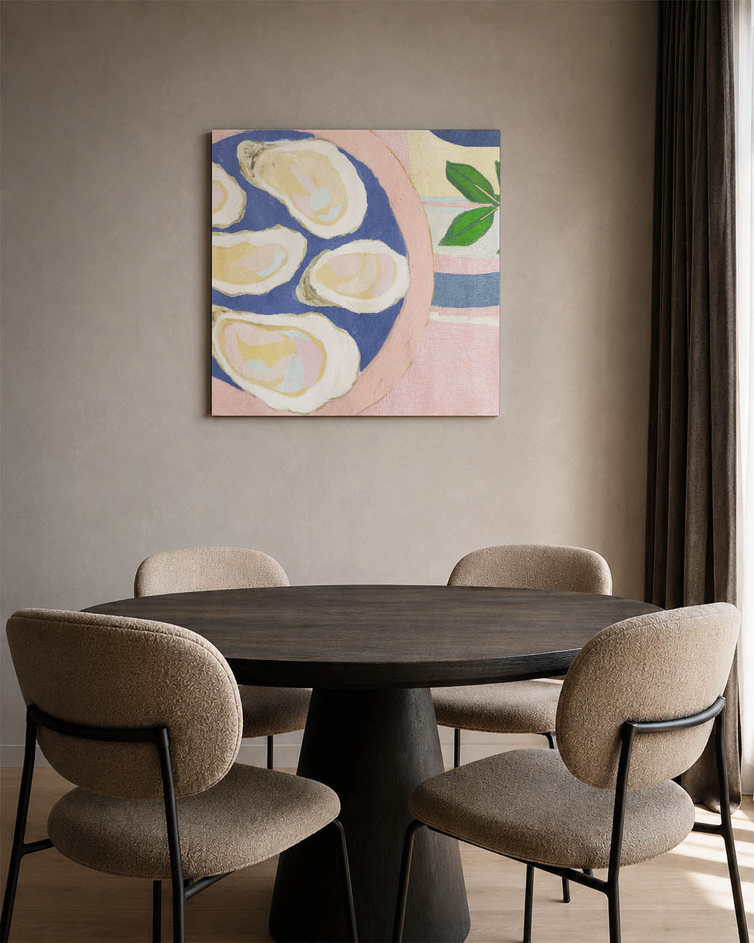 Oesters op tafel Kunstwerk