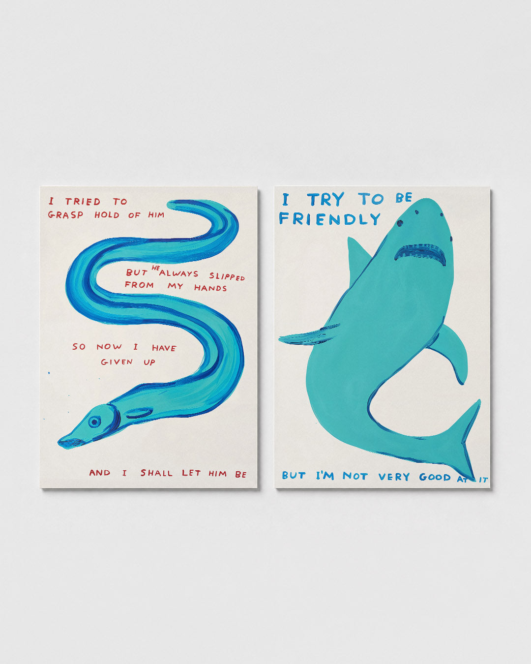 Kleurige kronkel Posterset