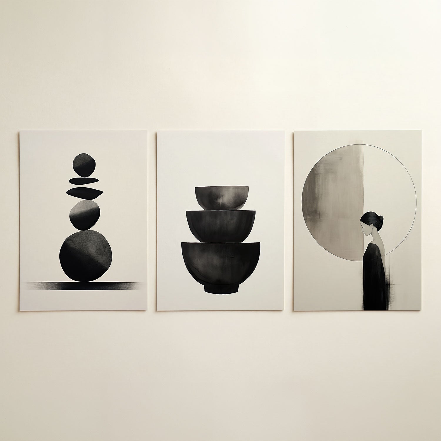 Zwevende vormen Posterset