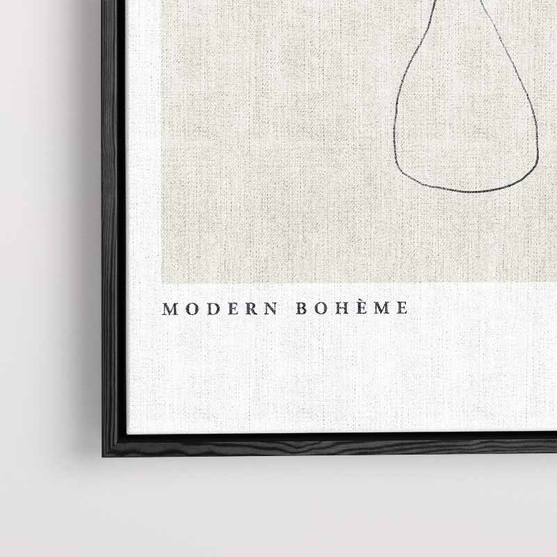 Modern Boho Lijntekening Kunstwerk-canvas-dibond-plexiglas-wanddecoratie-WallArtistic