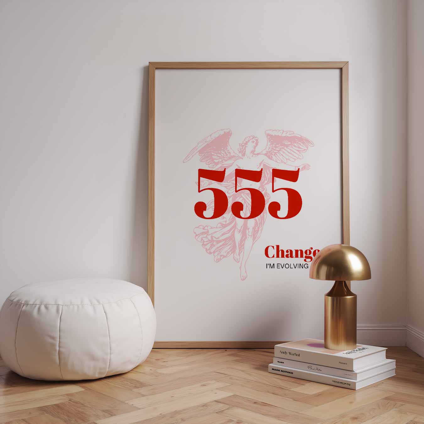 Inspirerende 555 Angel Number Poster-WallArtistic