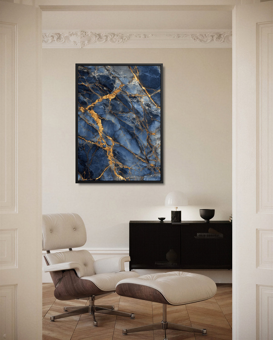 Dynamische marmerstructuur Kunstwerk