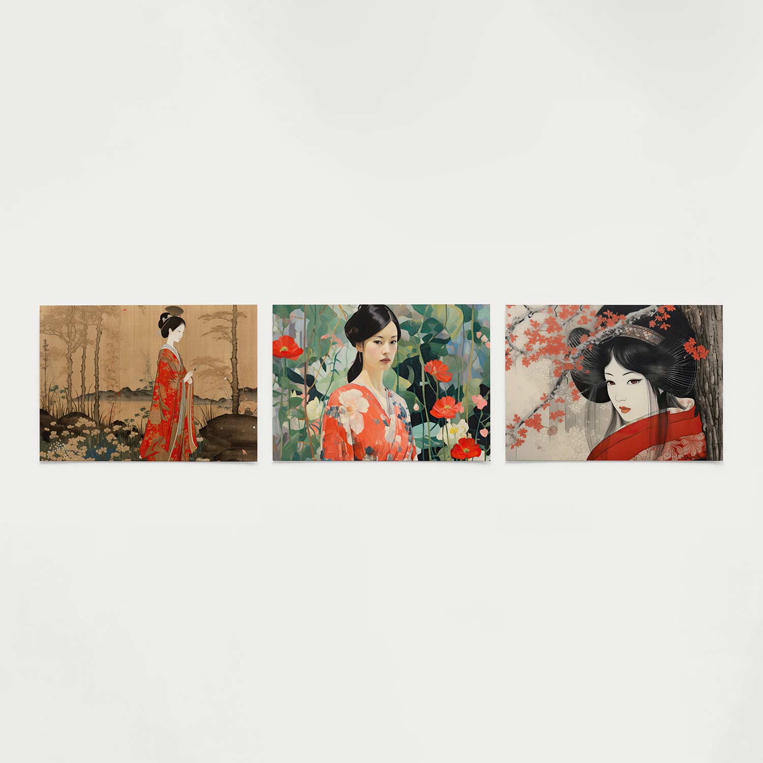 Elegante kleurvlakken Posterset