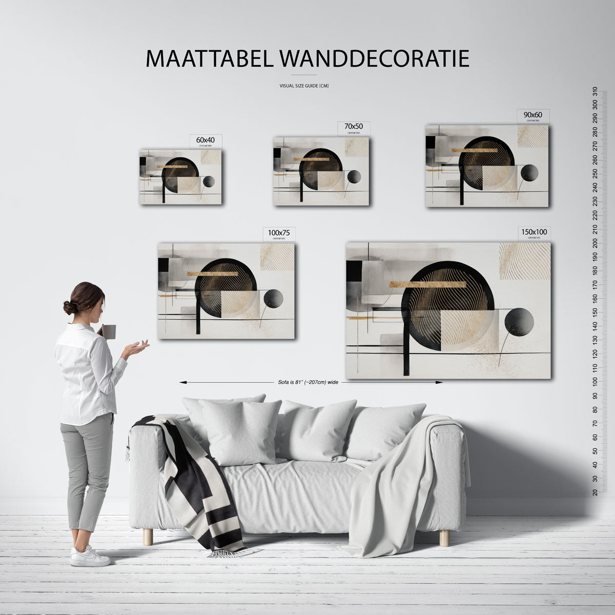 Geometrische lijnen Kunstwerk