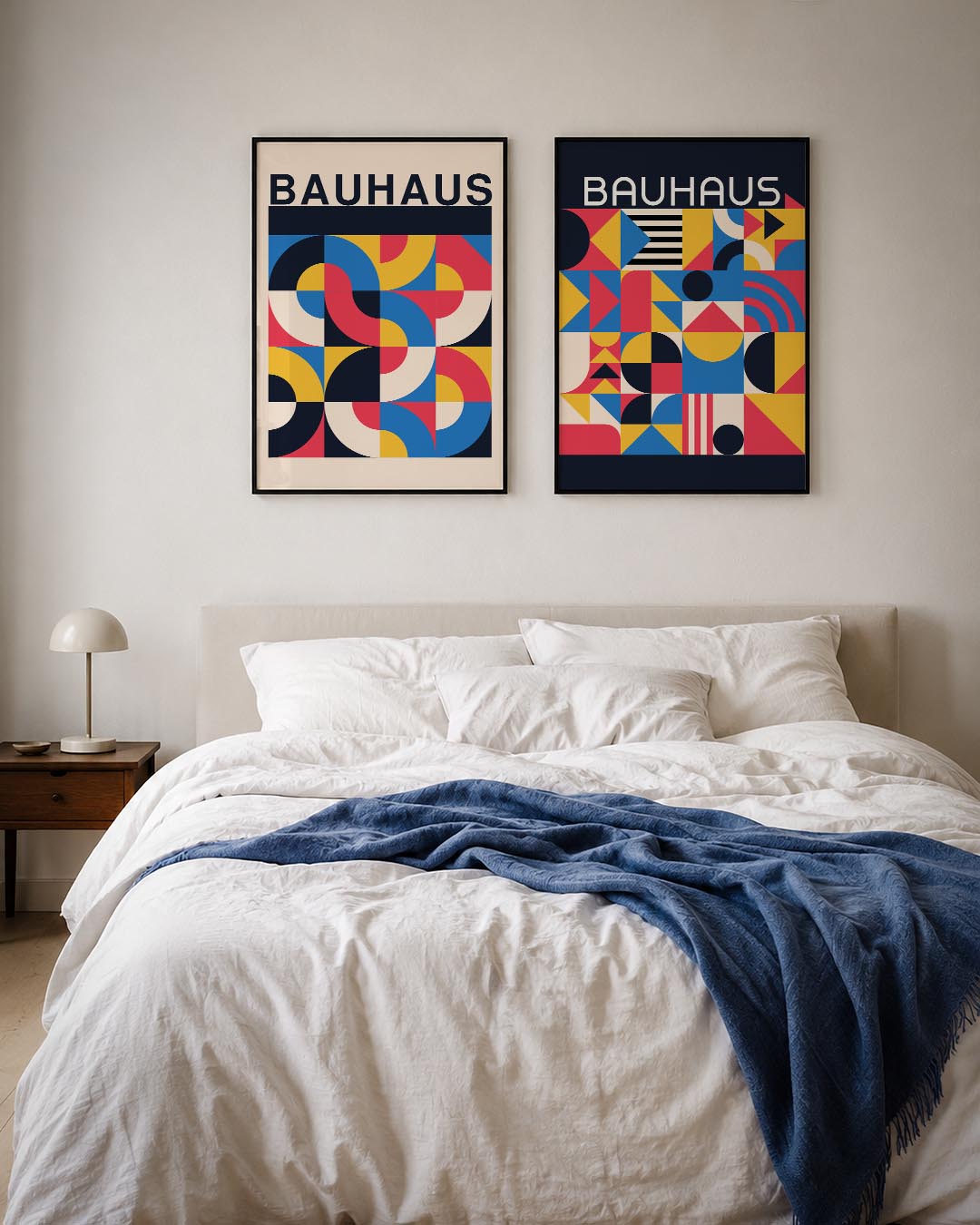 Kleurrijk vlakritme Posterset