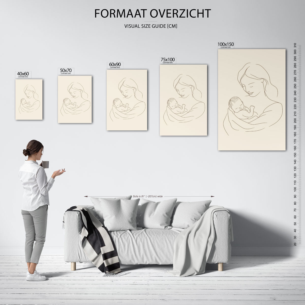 Lijntekening Kunstwerk