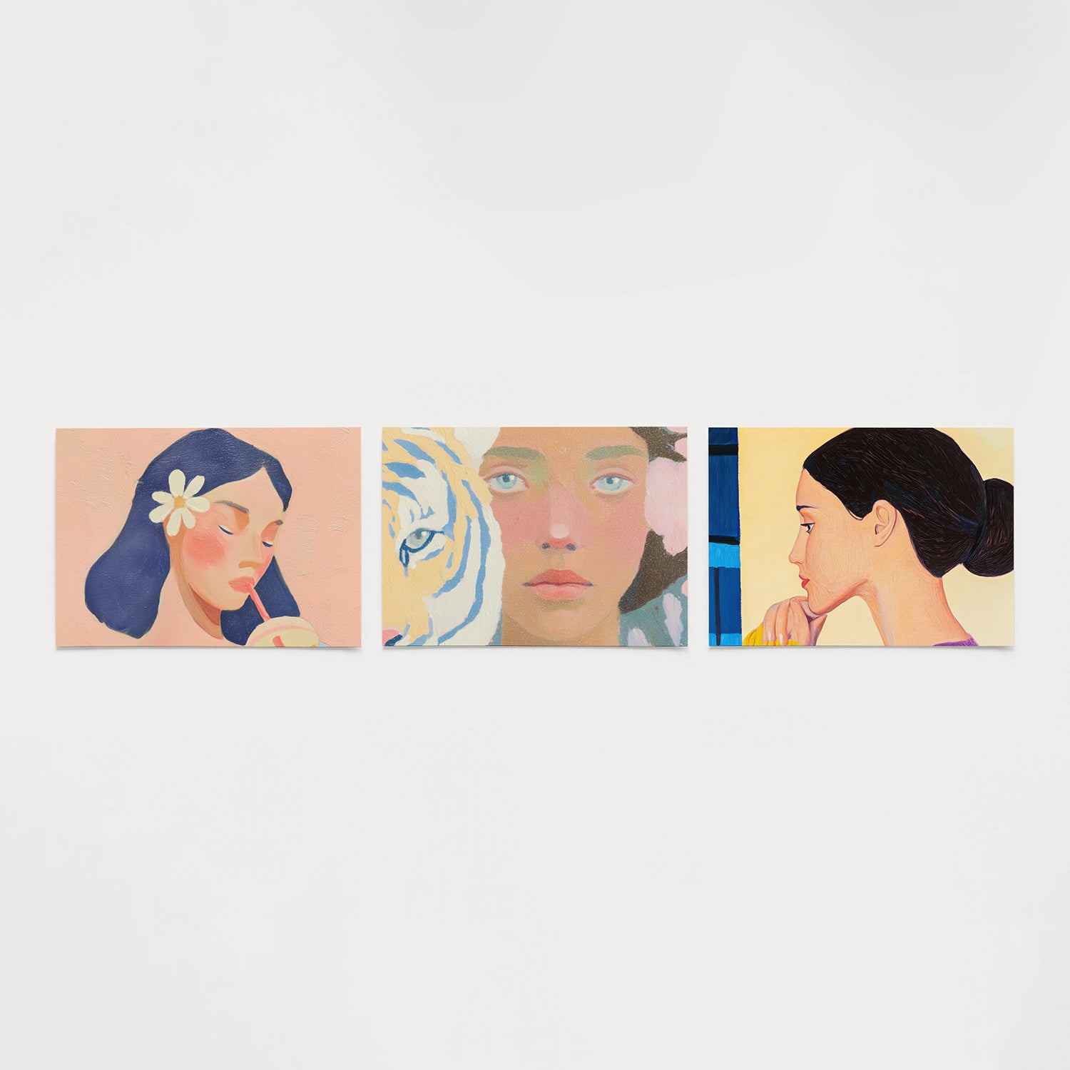 Zachte portretkleuren Posterset