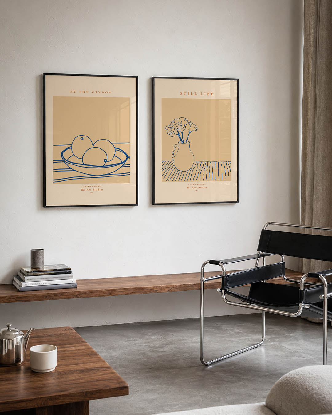 Lijnen en vruchten Posterset