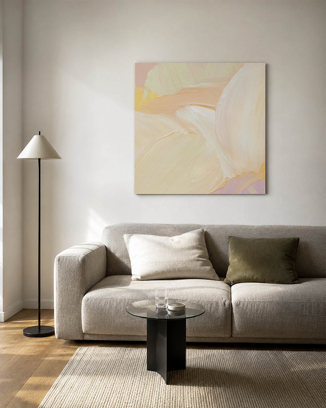 Zachte kleuren harmonie Kunstwerk