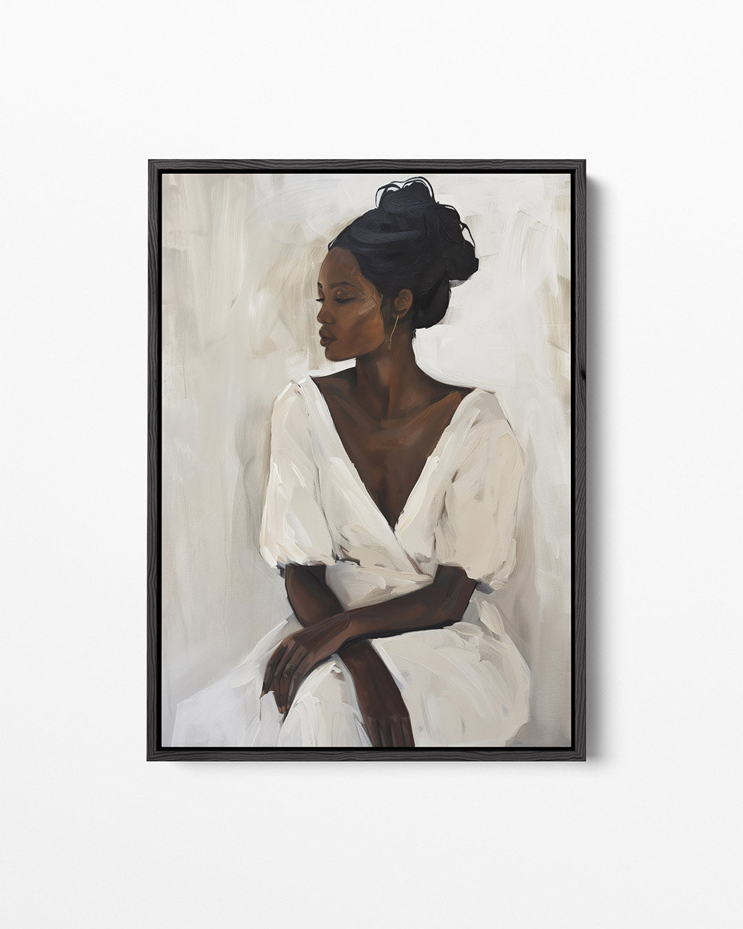 Elegante vrouwelijke pose Kunstwerk