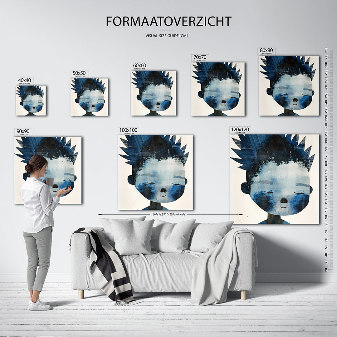 Dromerig portret Kunstwerk