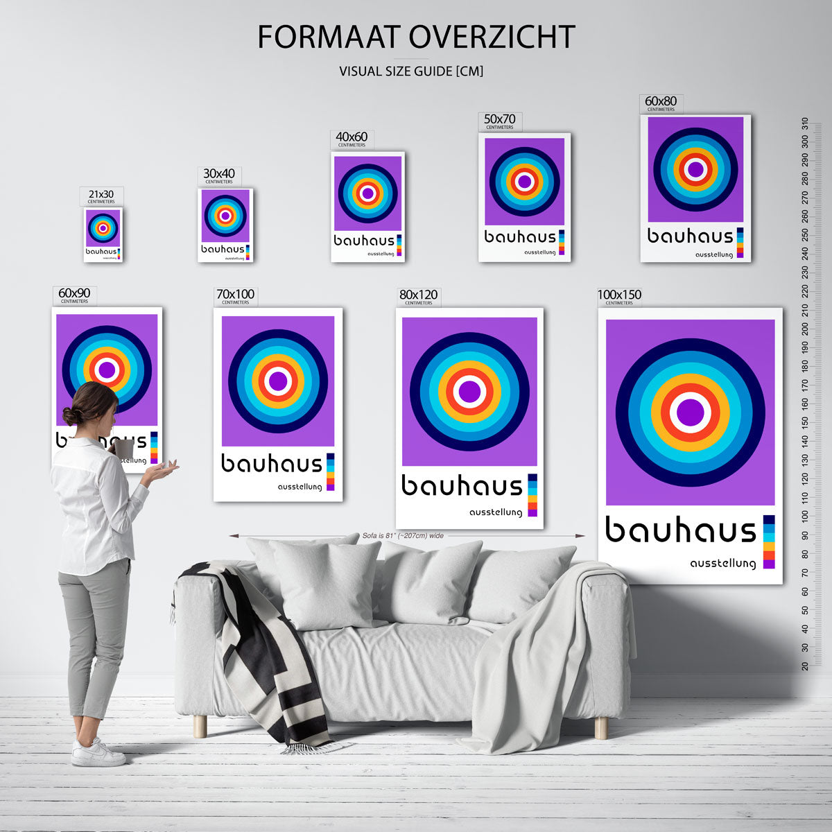Cirkelvormen en kleur Poster