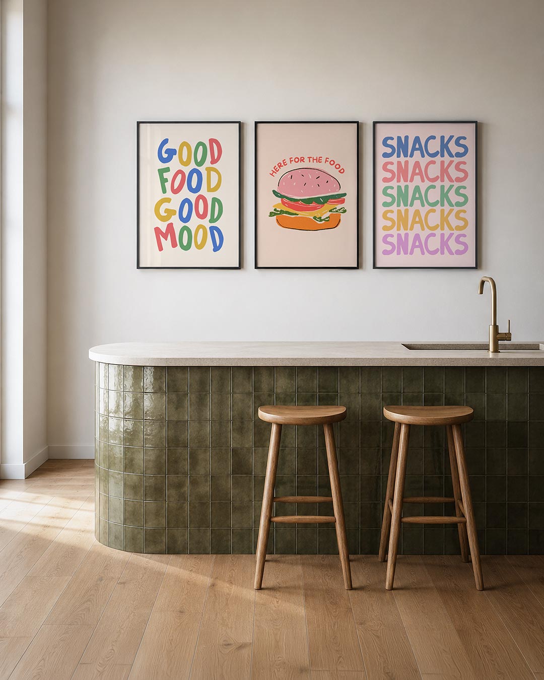 Kleurrijke woorden Posterset