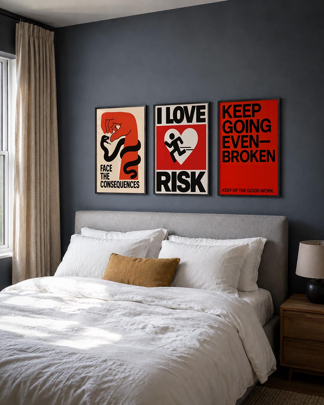 Krachtige confrontatie Posterset