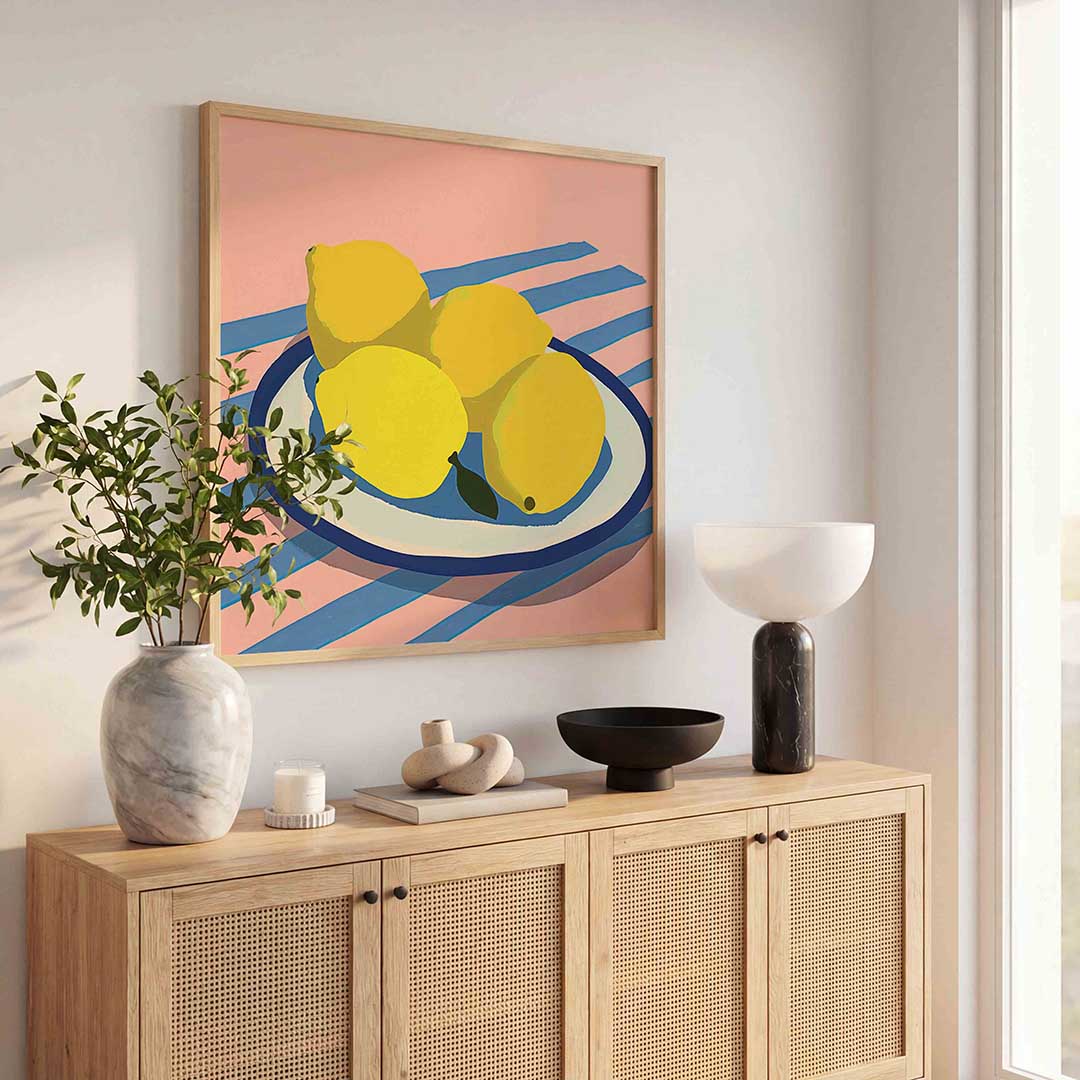 Citroenen op schaal Poster