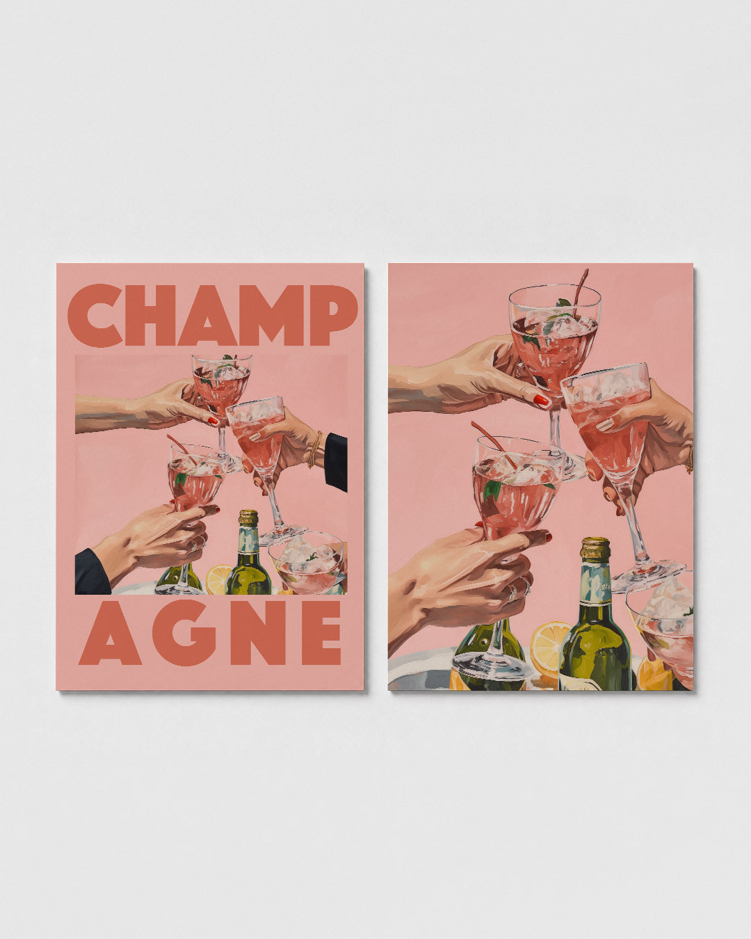 Feestelijke toast Posterset
