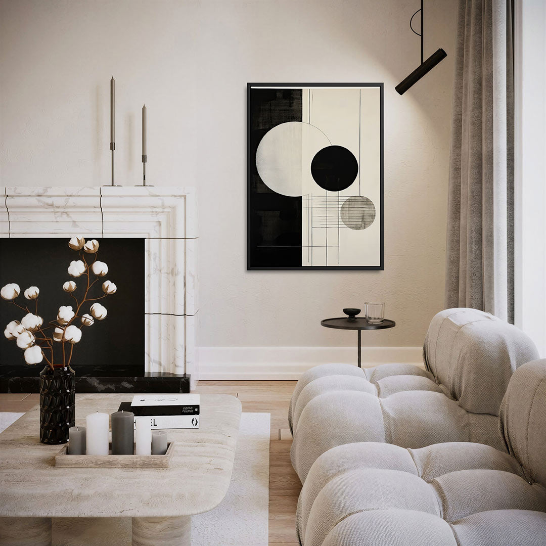 Geometrische cirkelcompositie Kunstwerk