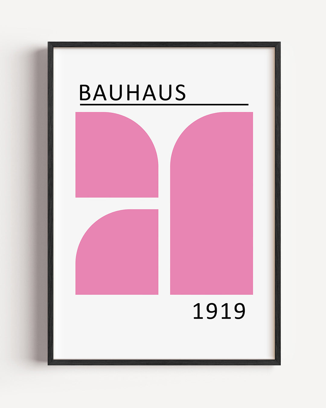 Roze vlakverdeling Poster