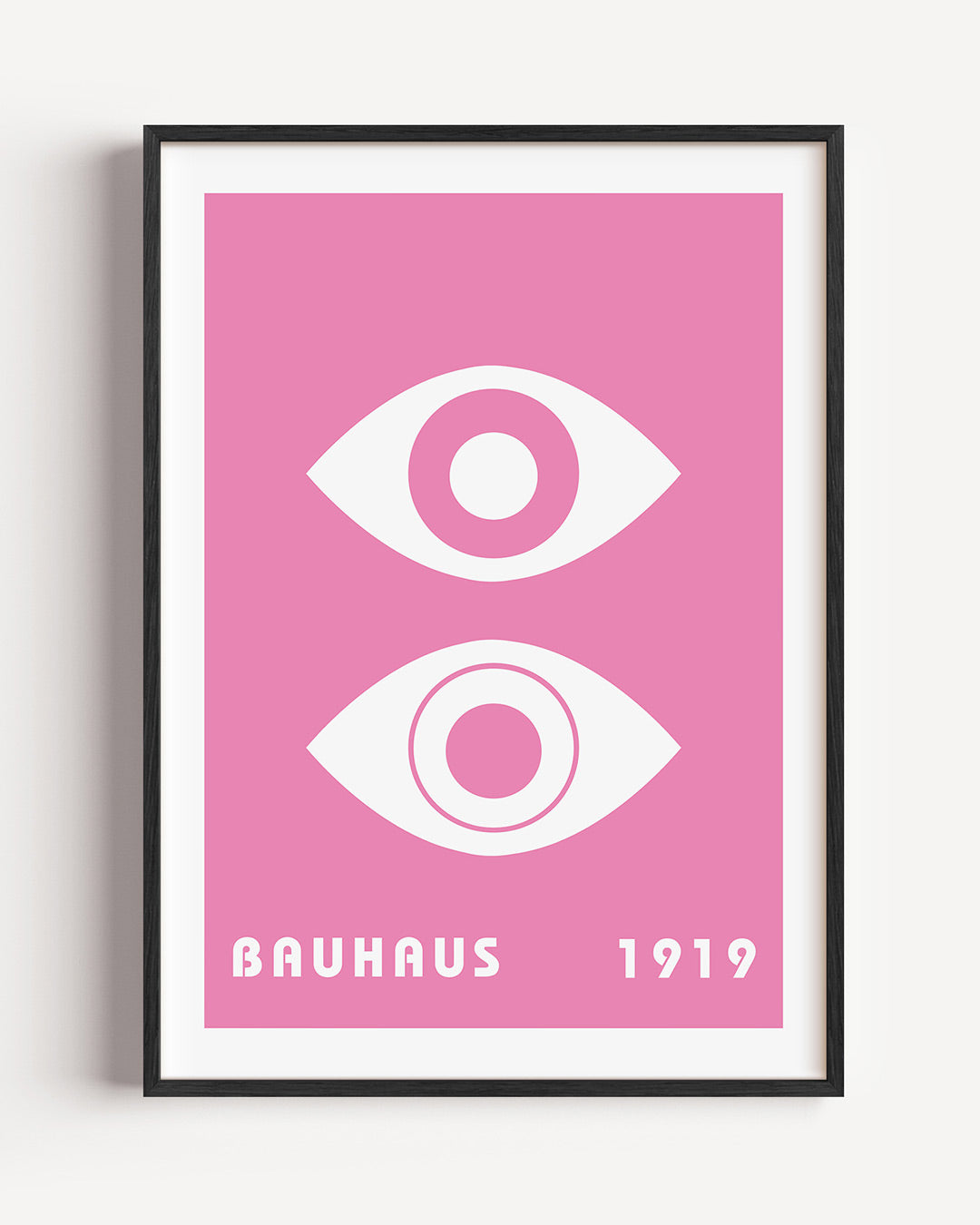 Oogvormen en roze Poster