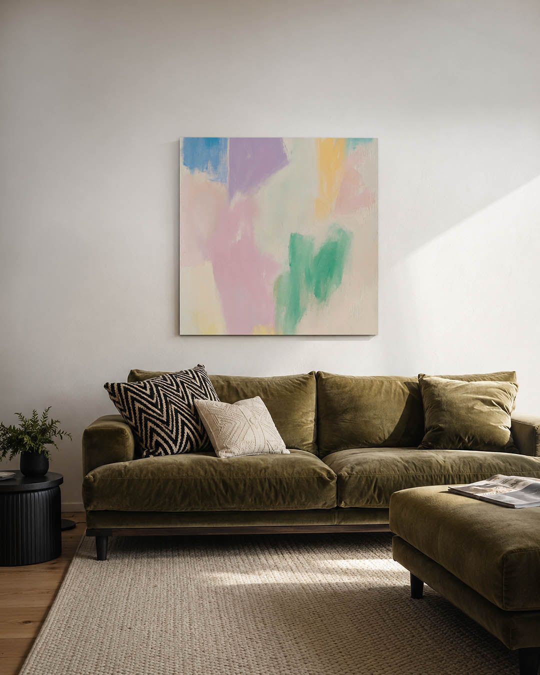 Kleurrijke vormen Kunstwerk
