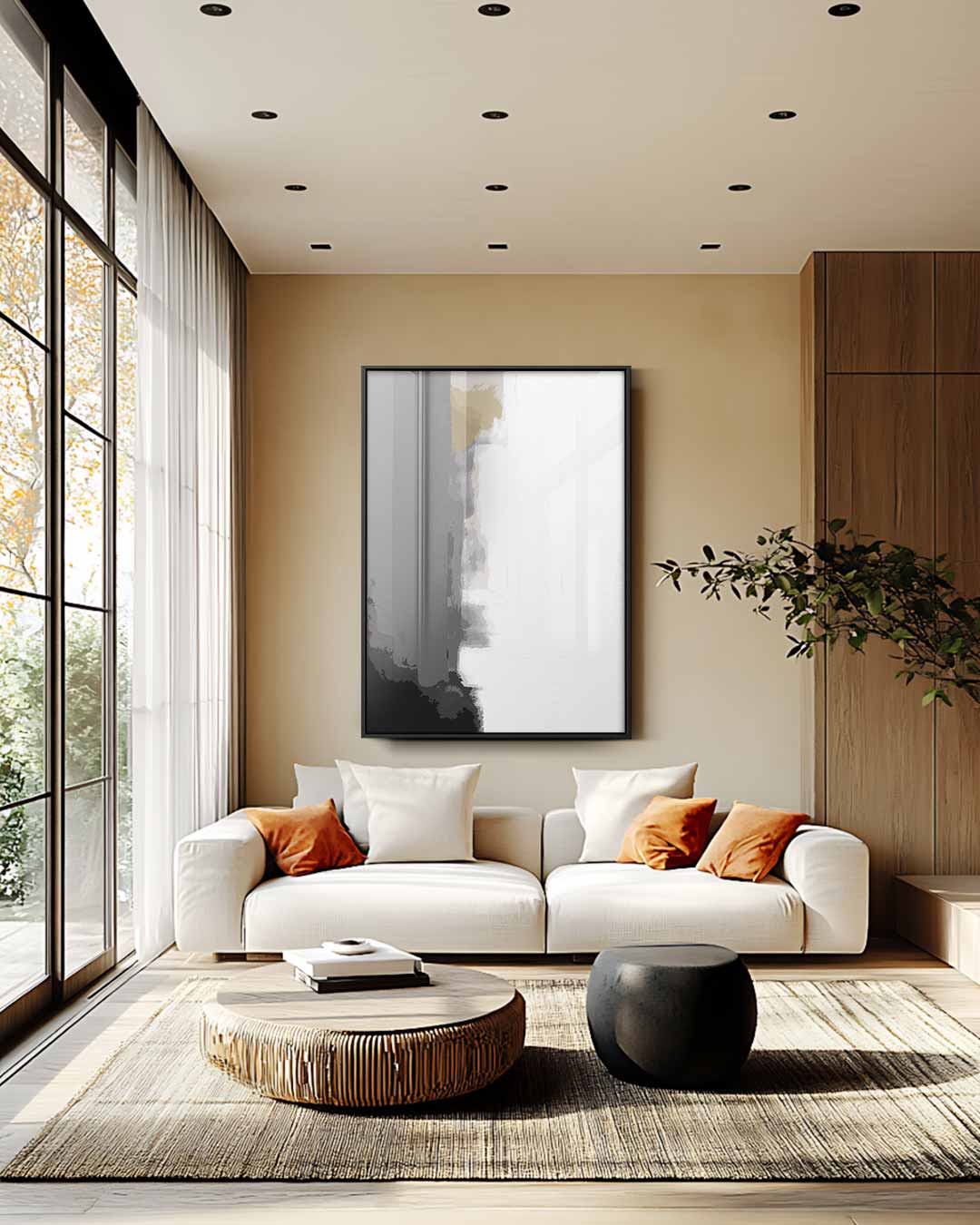 Mystieke Grijstinten Kunstwerk-canvas-dibond-plexiglas-wanddecoratie-WallArtistic