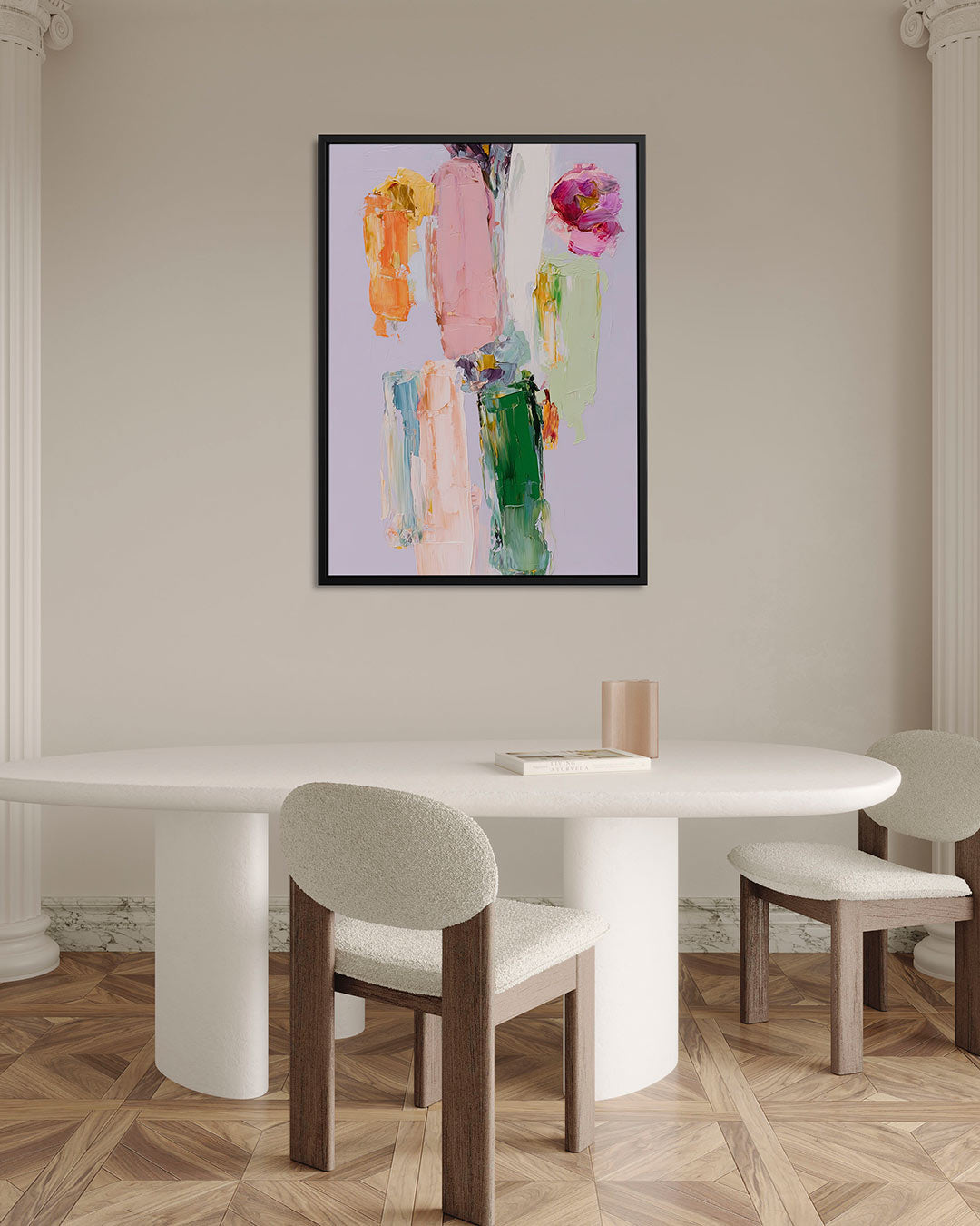 Kleurrijke compositie Kunstwerk