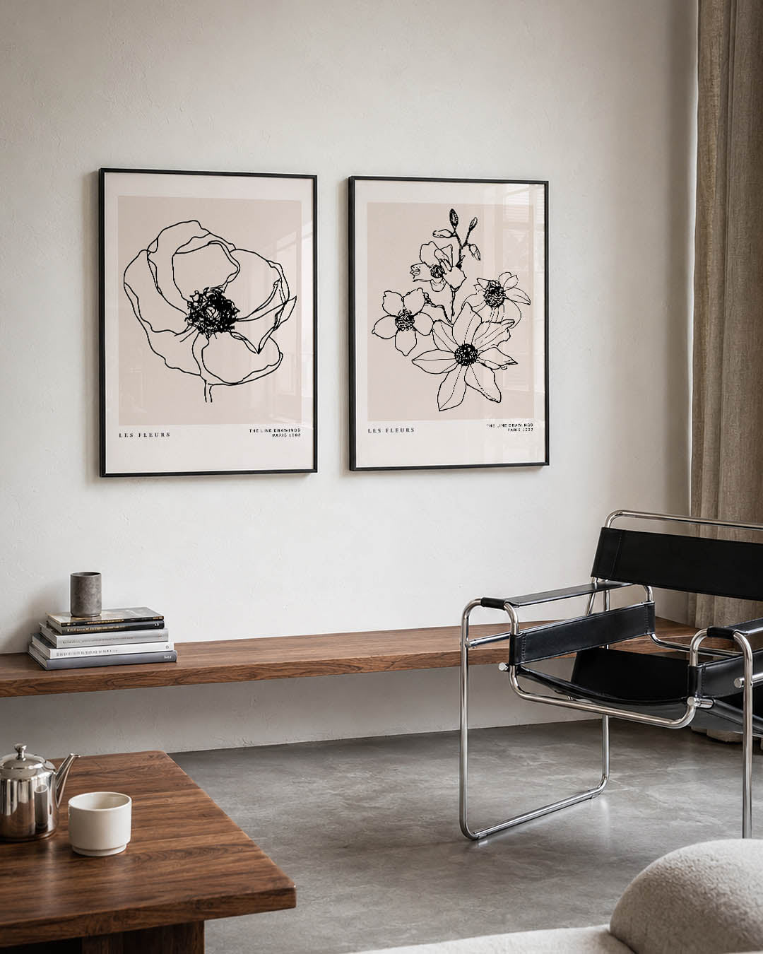 Lijnenbloem Posterset
