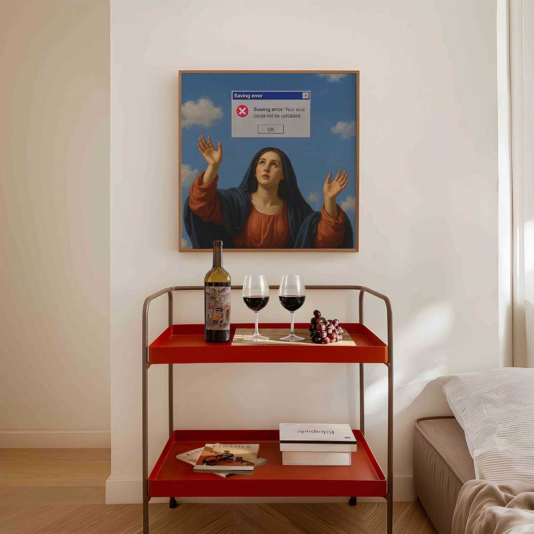 Vrouw met foutmelding Poster