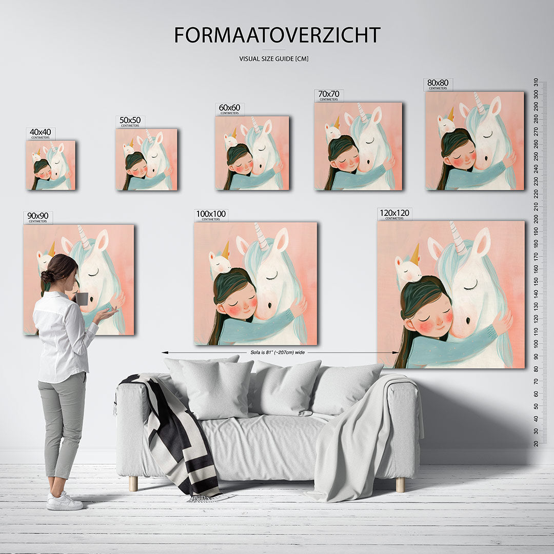 Dromerige omhelzing Kunstwerk