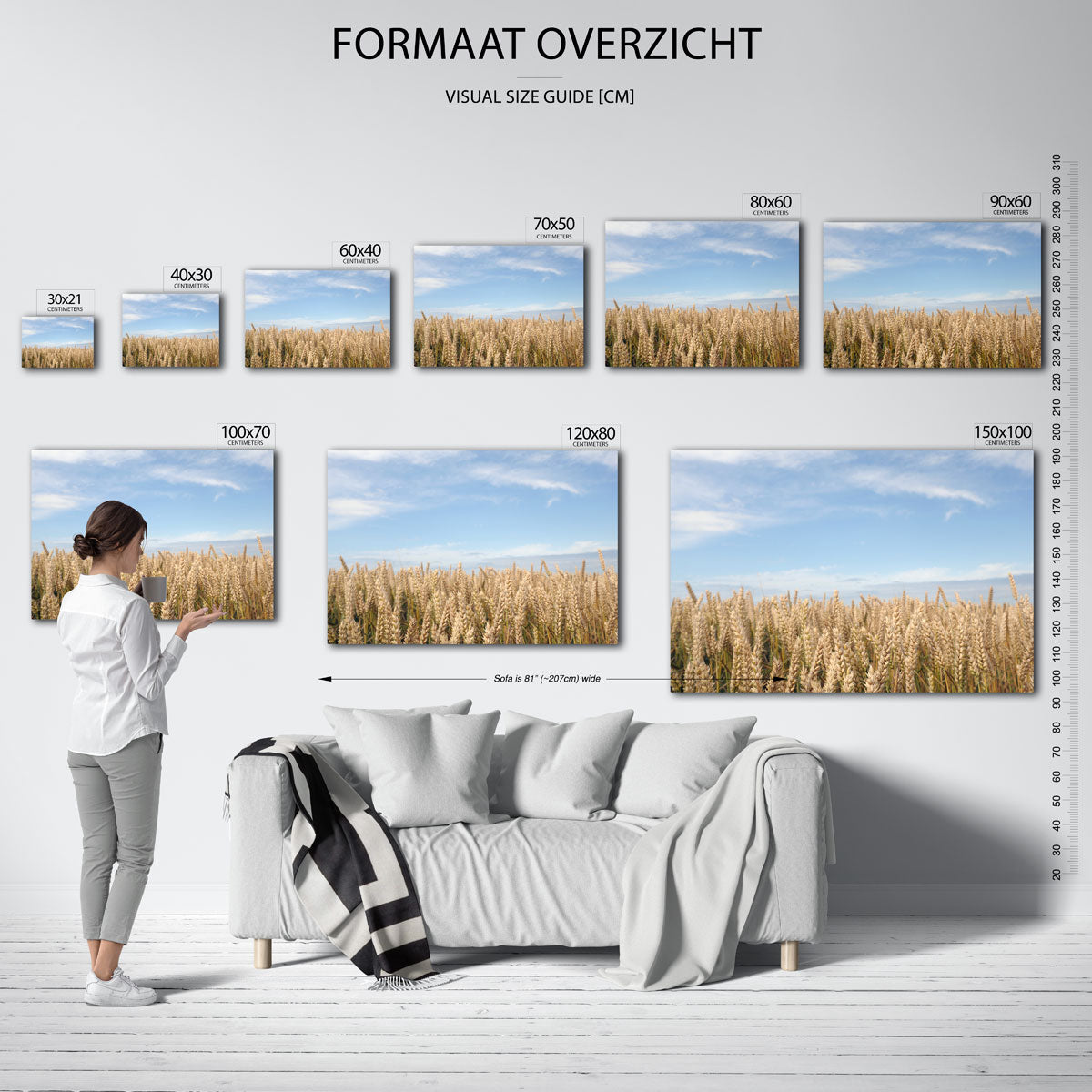 Gouden tarweveld Poster
