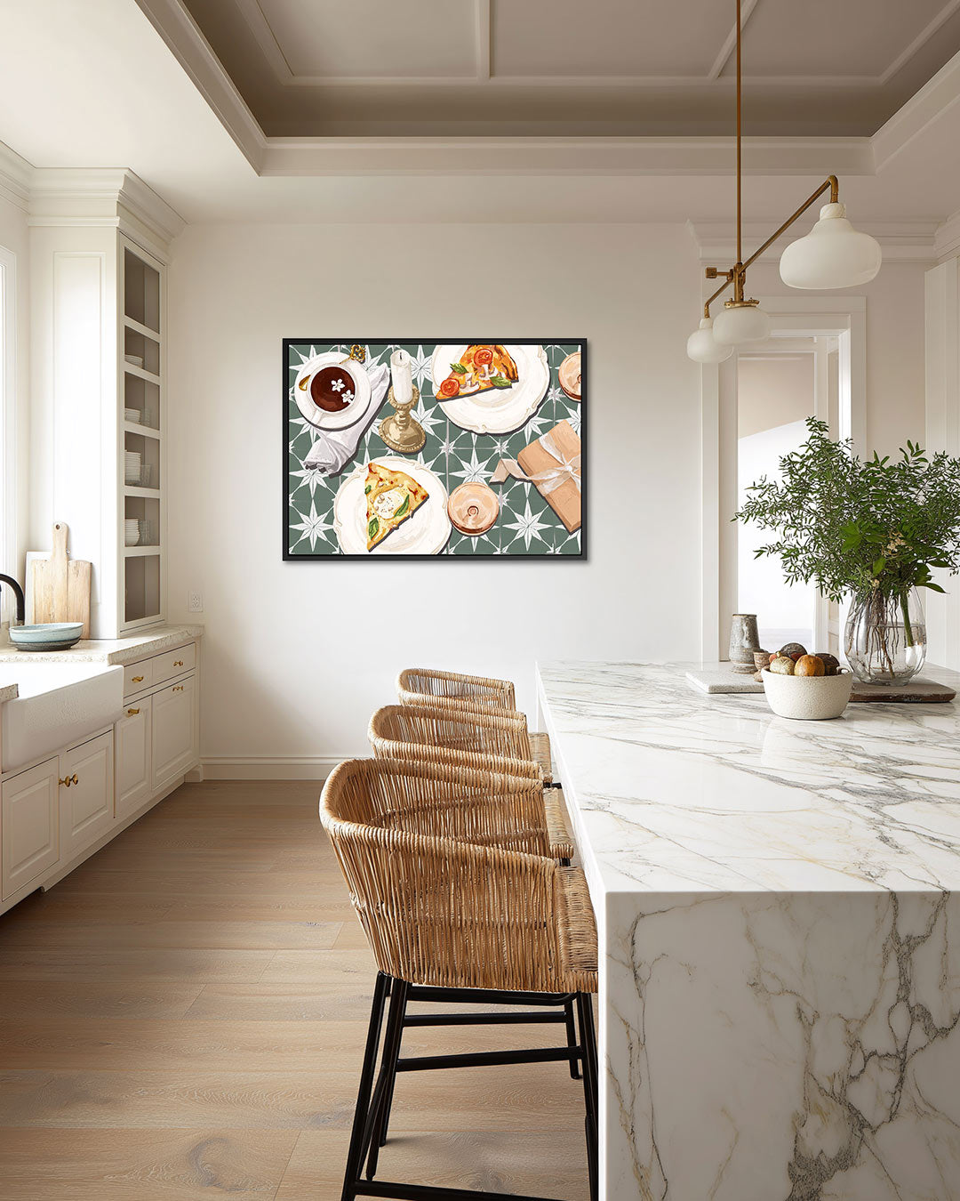 Eettafel compositie Kunstwerk