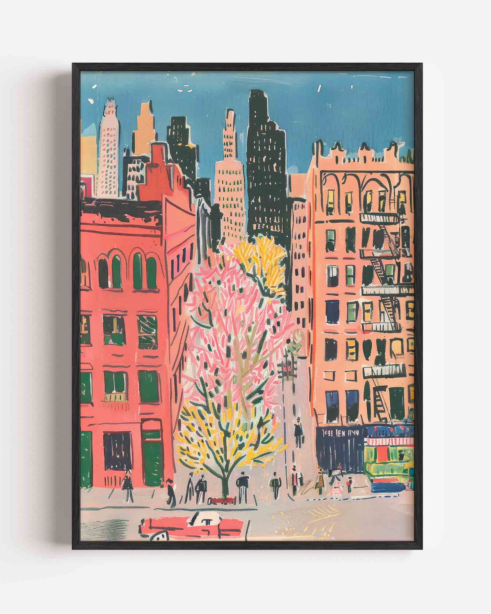 Stedelijke skyline Poster