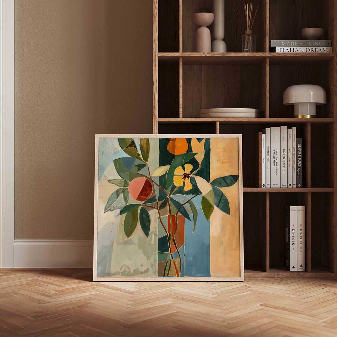 Bloemen en bladeren Poster