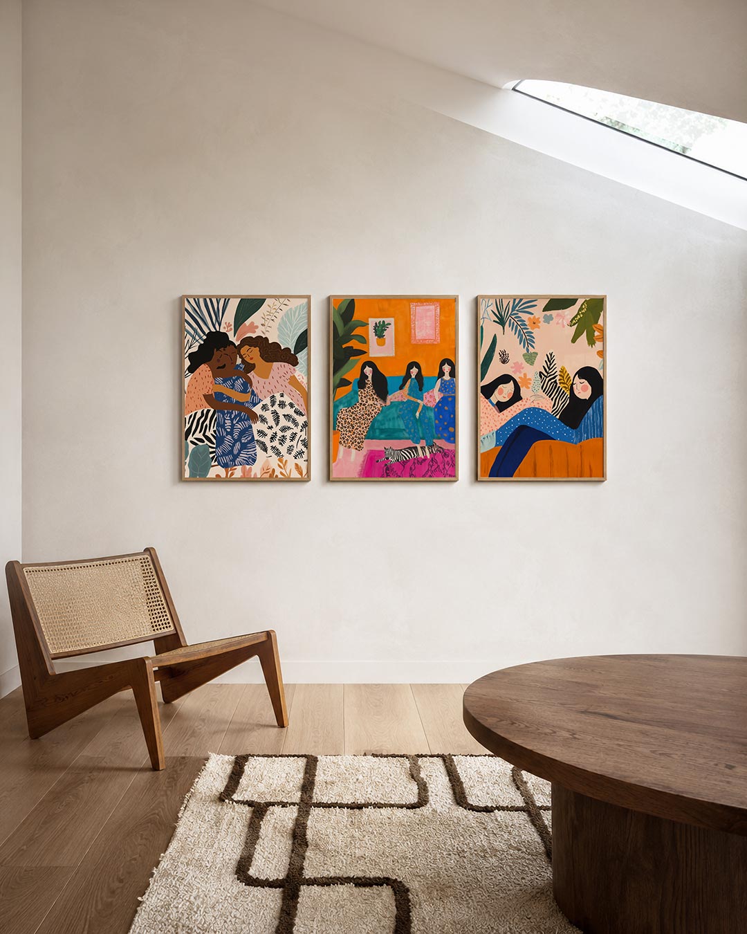 Vorm en kleurenspel Posterset