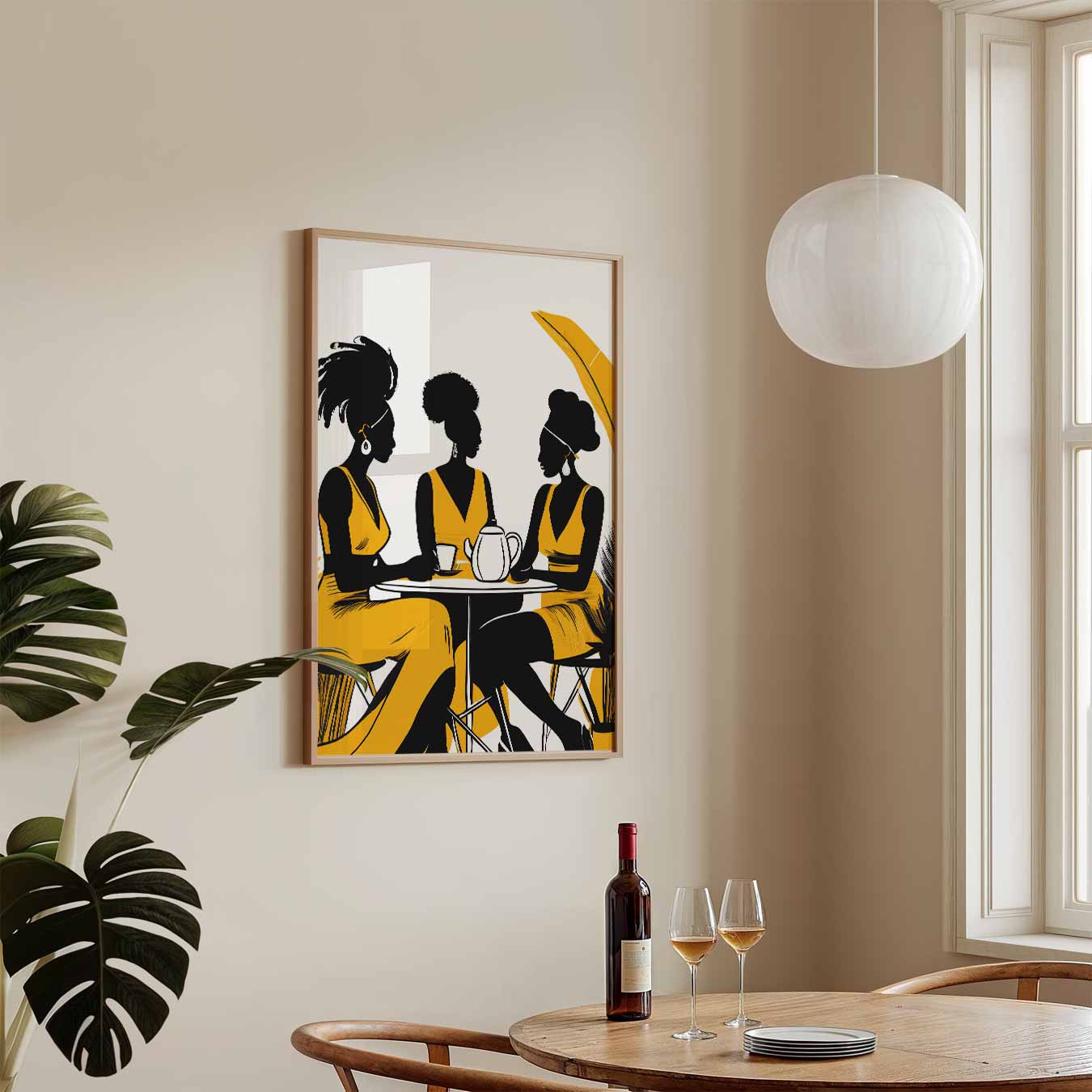 Vriendinnencafé Art Print Poster-WallArtistic