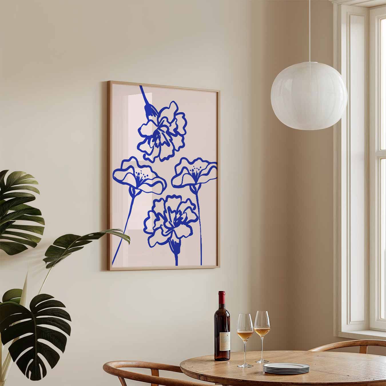 Moderne Bloemenpracht Poster-WallArtistic