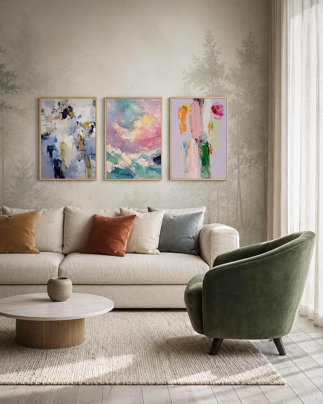 Kleur en lijnenspel Posterset