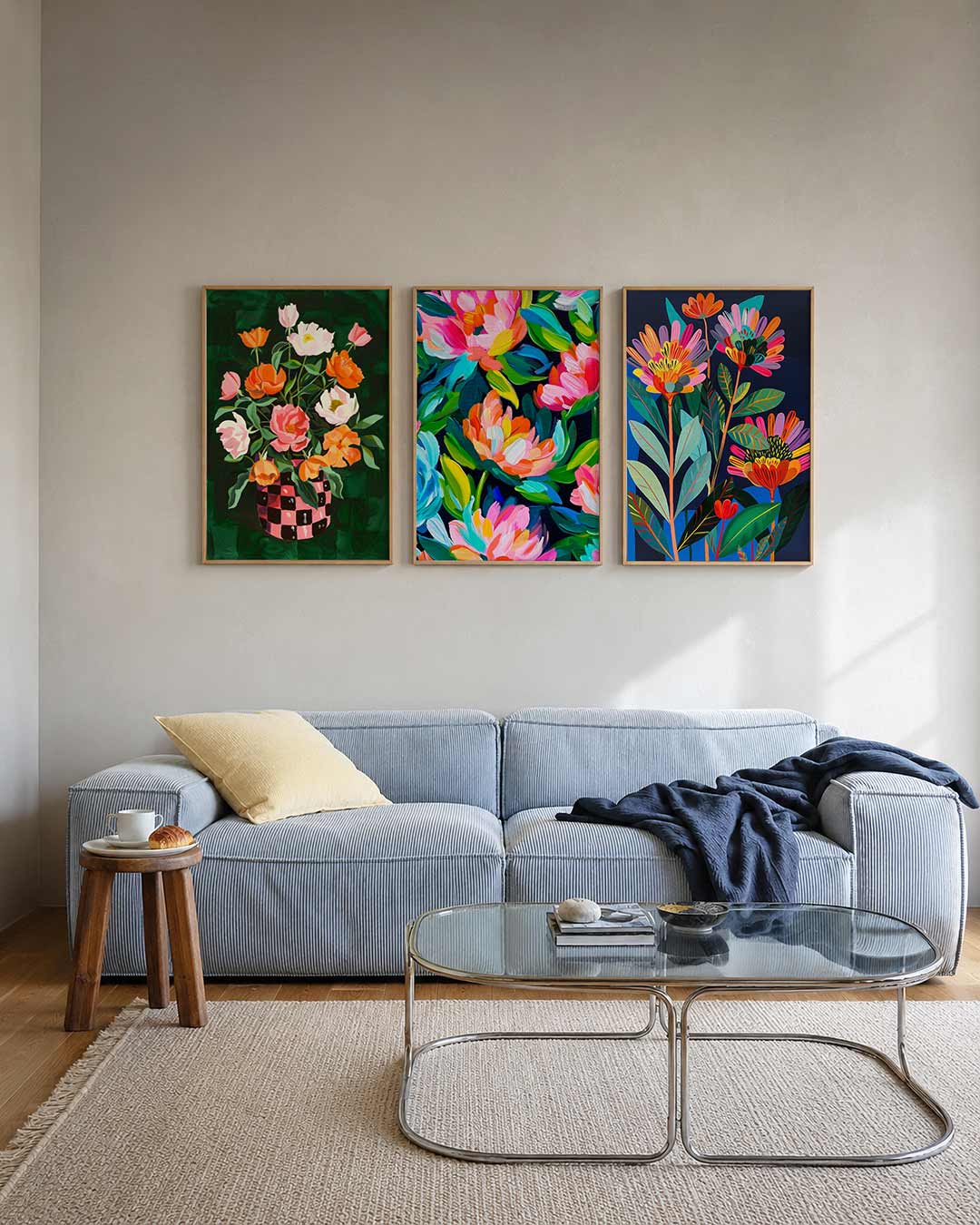 Bloemrijke vormen Posterset