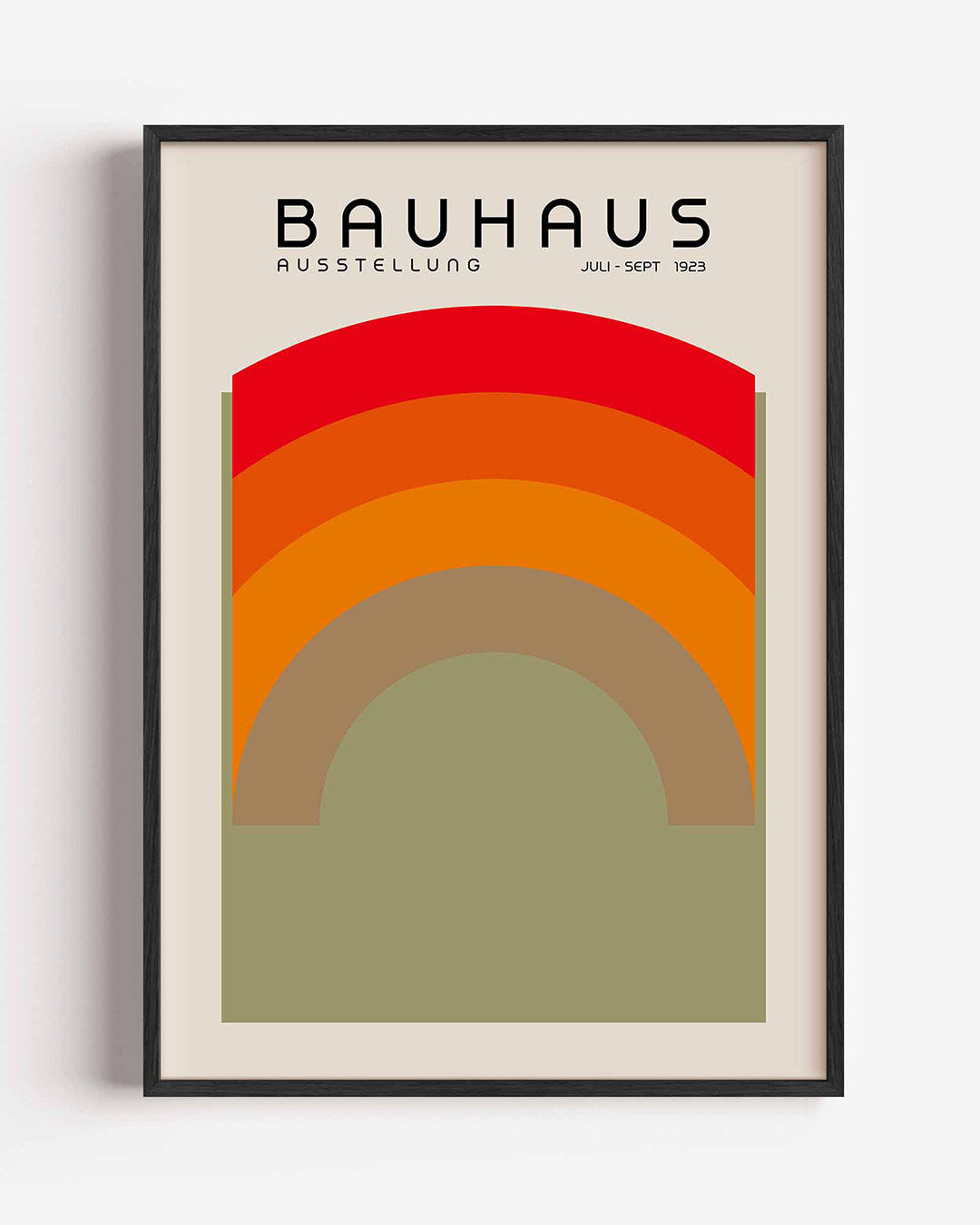 Kleurvlakken boog Poster