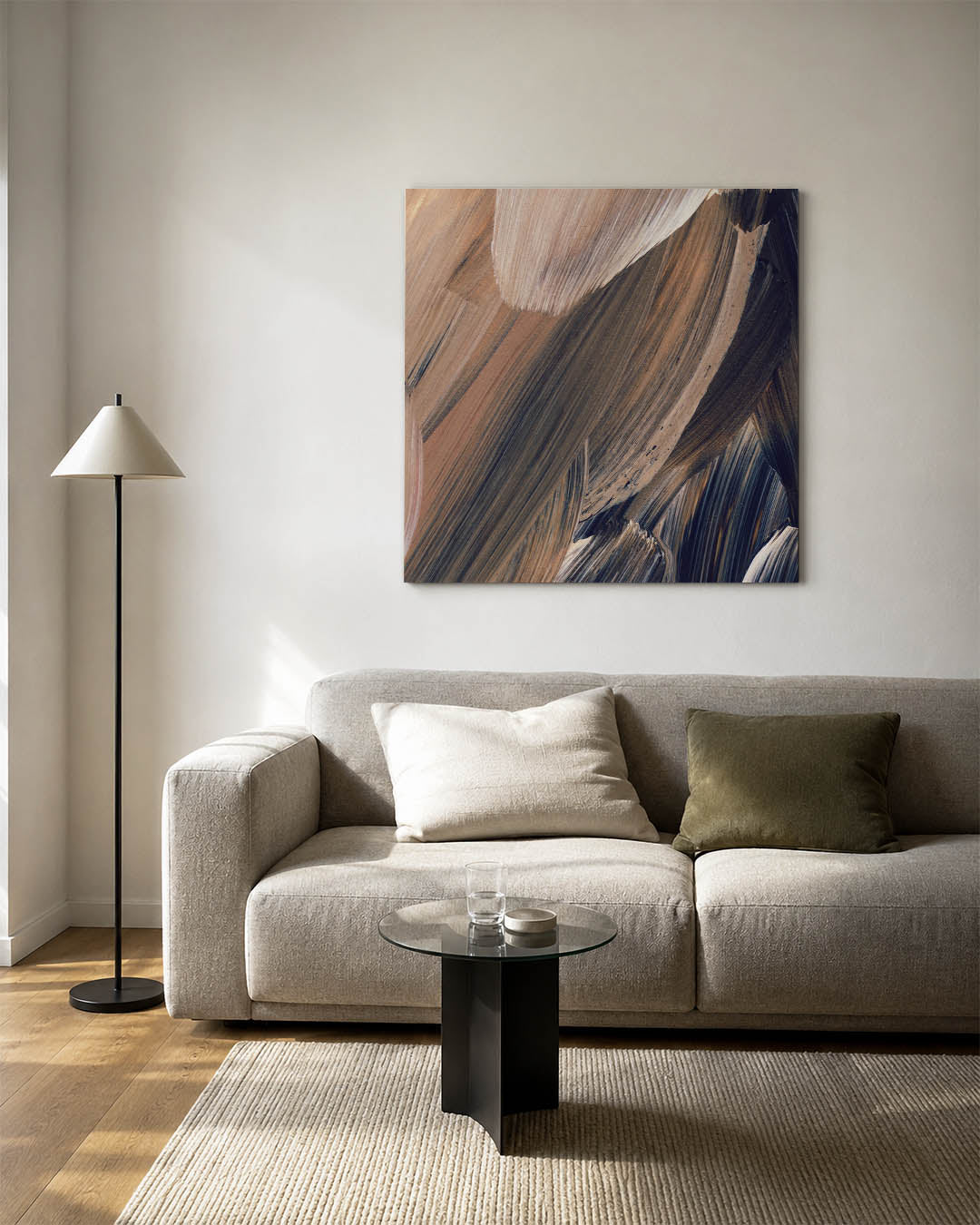 Dynamische penseelstreken Kunstwerk